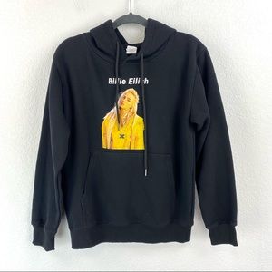Billie Eillish Sweatshirt Hoodie Size Medium Black